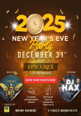 New Year’s Eve at Epicurex – MELBOURNE