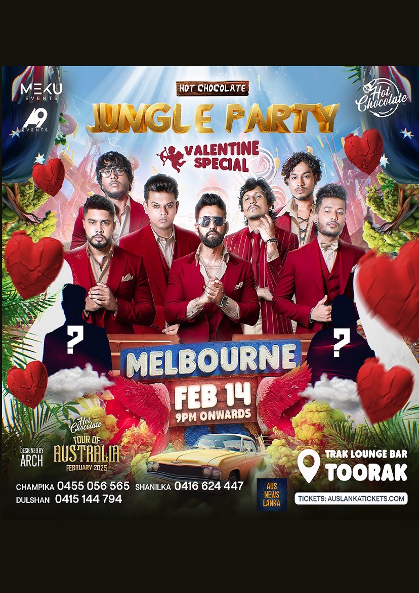 Hot Chocolate Jungle Party- Valentine Special – MELBOURNE