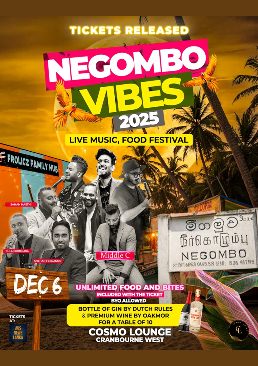 NEGOMBO VIBES 2025 – Food & Music Festival – Melbourne