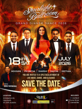 STARLIGHT BALLROOM Dinner Dance – Melbourne