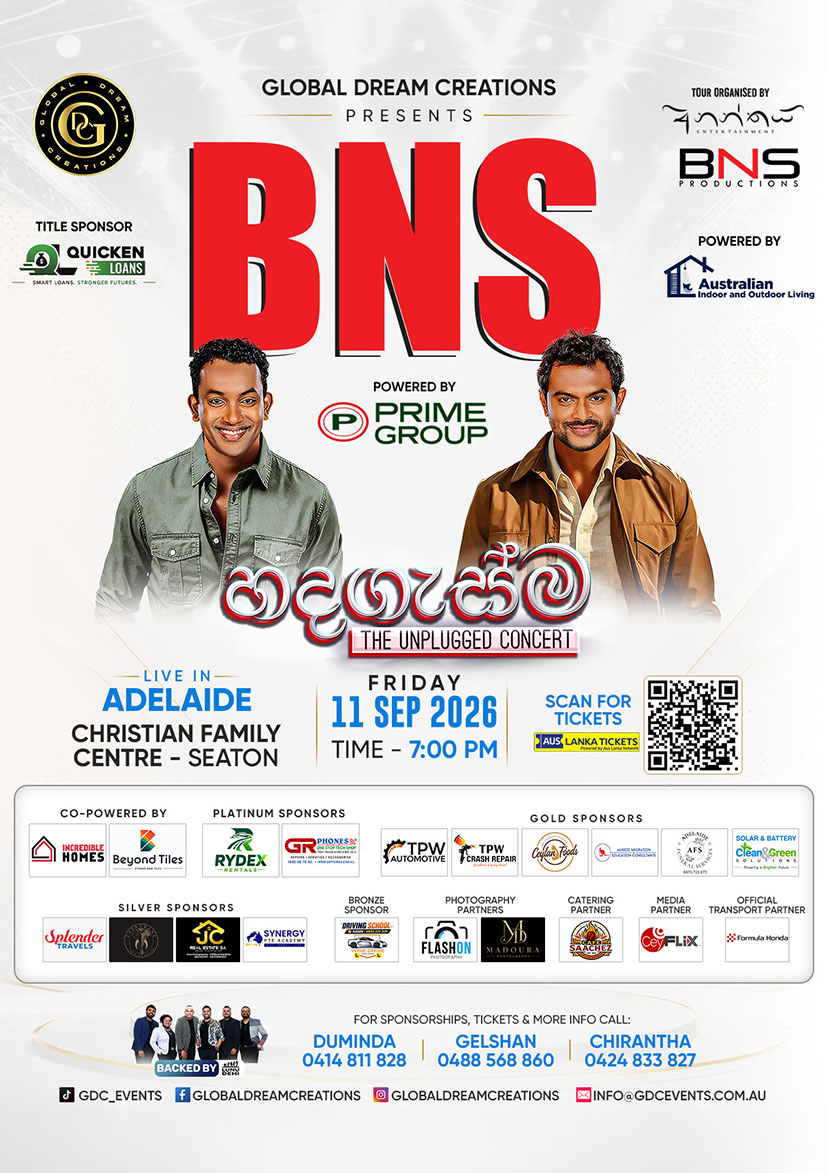 BnS HADAGASMA – The Unplugged Concert – ADELAIDE