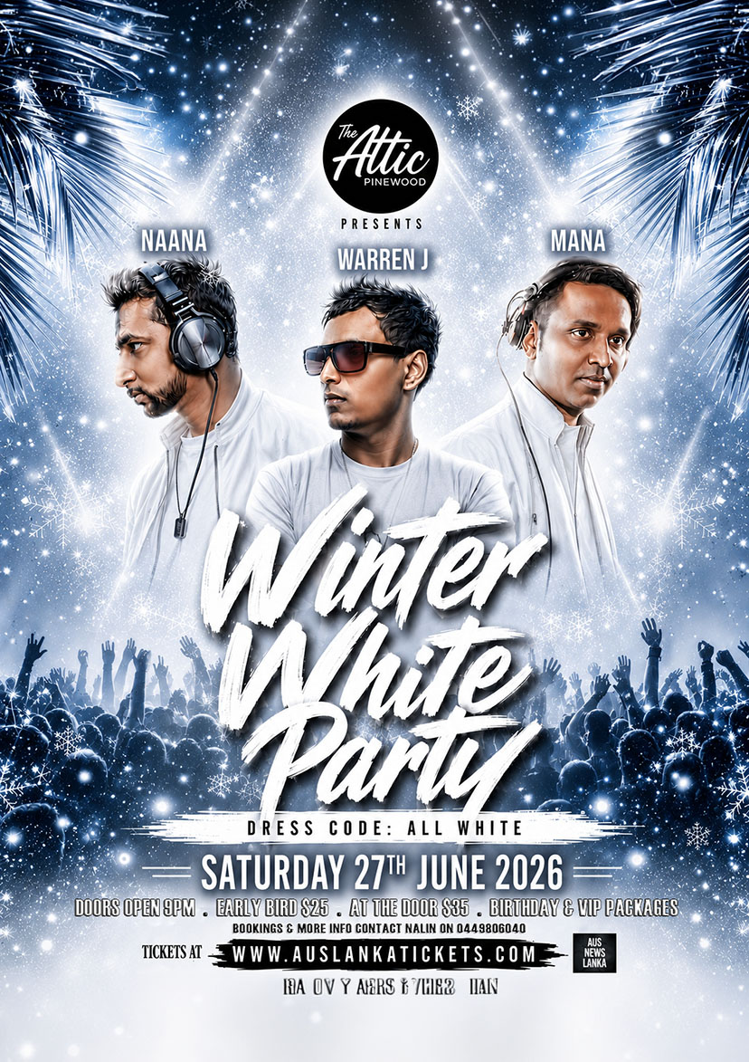 WINTER WHITE PARTY – ATTIC PINEWOOD – Melbourne