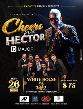 CHEERS WITH HECTOR – MELBOURNE