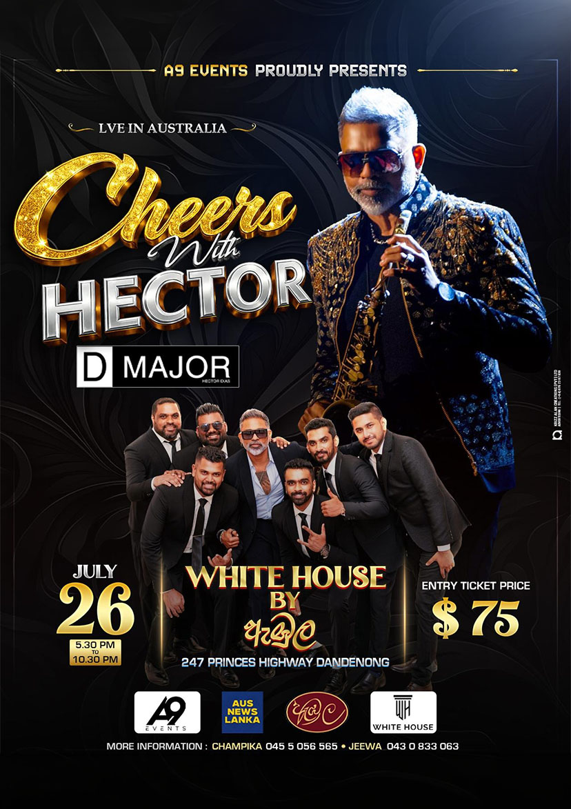CHEERS WITH HECTOR – MELBOURNE